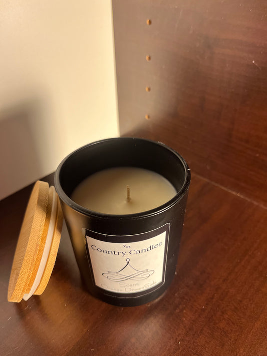 Country Candle 7oz *Matte Black* Hand Crafted